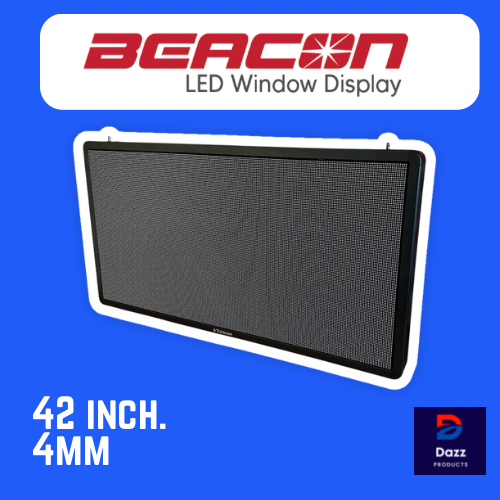 BEACON 42: LED Window Sign by ThinkSIGN