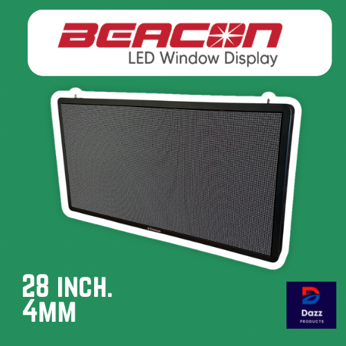 BEACON 28: LED Window Sign by ThinkSIGN