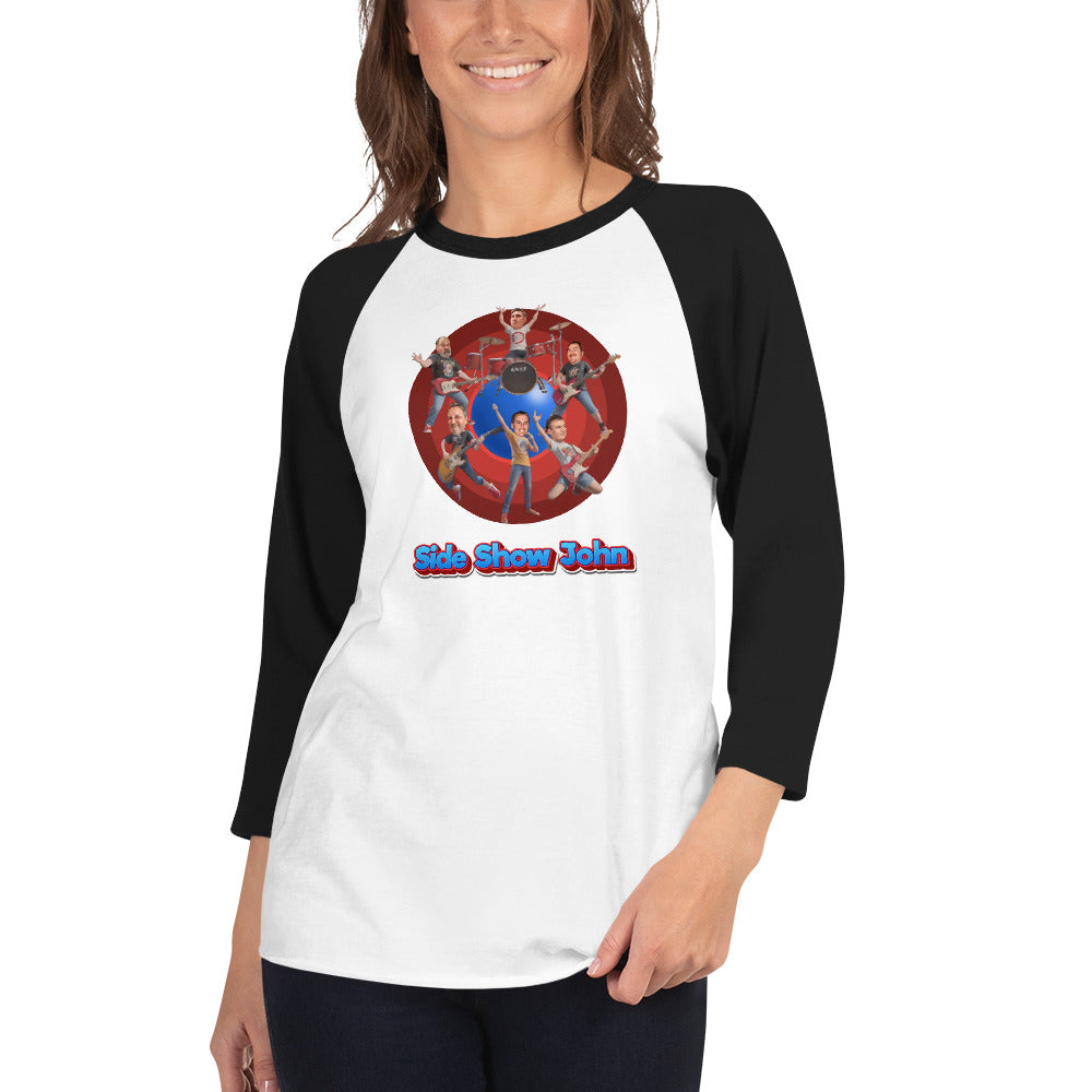 3/4 sleeve raglan shirt